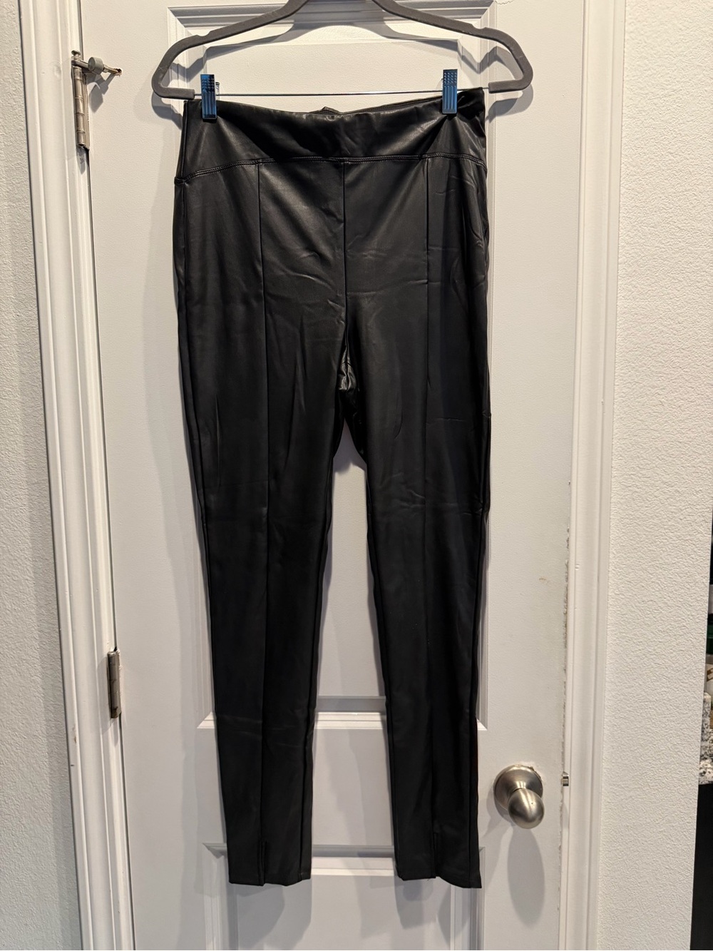 Express Black Faux Leather Pants with Brand Tag - Medium